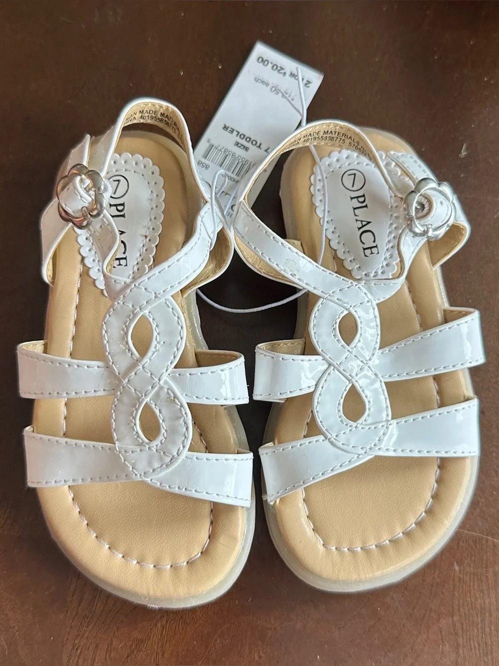 NWT The Children’s Place Sandals, Little Girl/Toddler 7‎